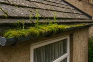 Blocked gutters in Exeter